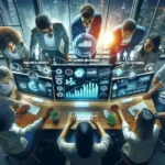 "Marketing team analyzing competitor data using advanced competitor monitoring tools to enhance strategy and stay ahead in the market."