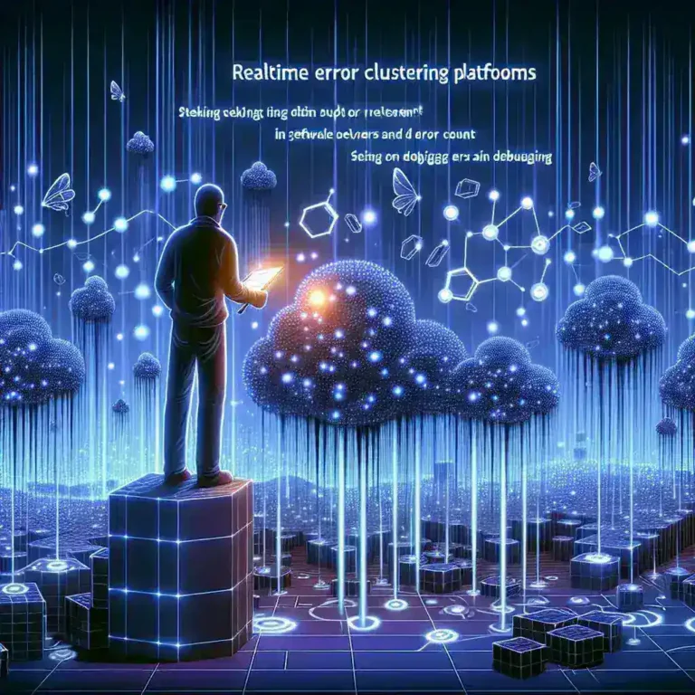 "Realtime Error Clustering Platforms interface demonstrating advanced software debugging techniques and error management visualization for improved coding efficiency and system reliability."