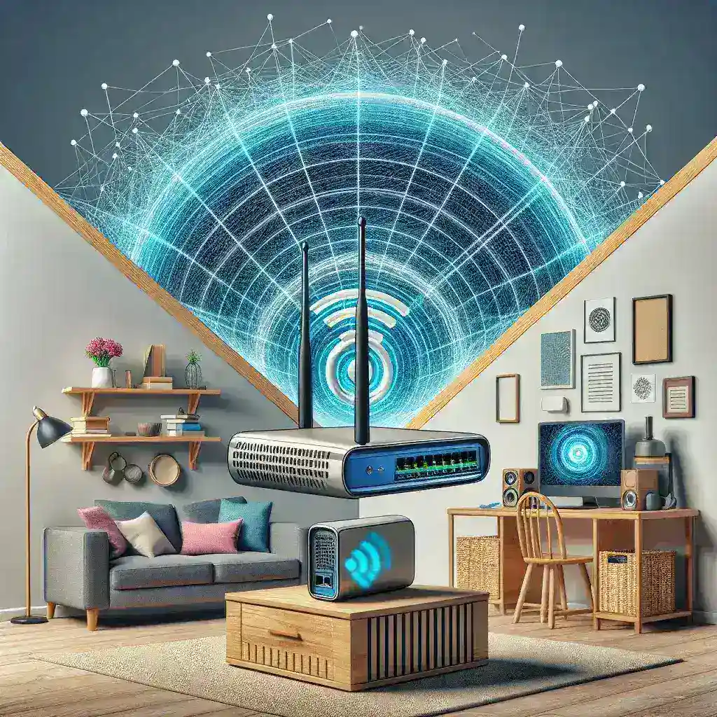 How do I extend the range of my WiFi network with a router?