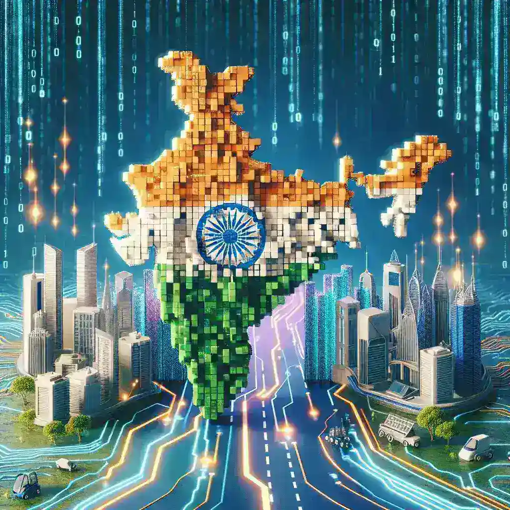 "AI technology analyzing unstructured data for digital transformation in India, showcasing how advancements can drive innovation and efficiency."