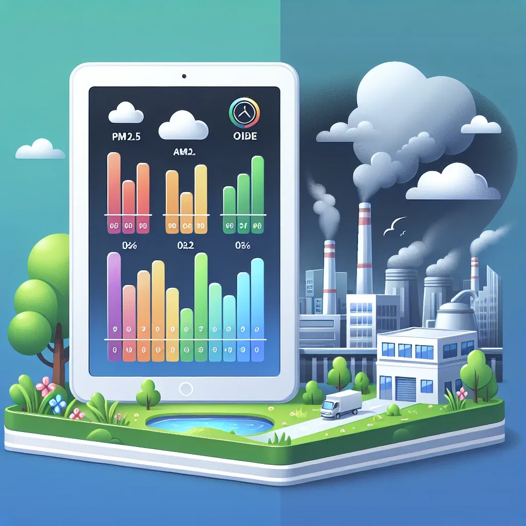 What advantages do tablets with built-in air quality sensors offer?